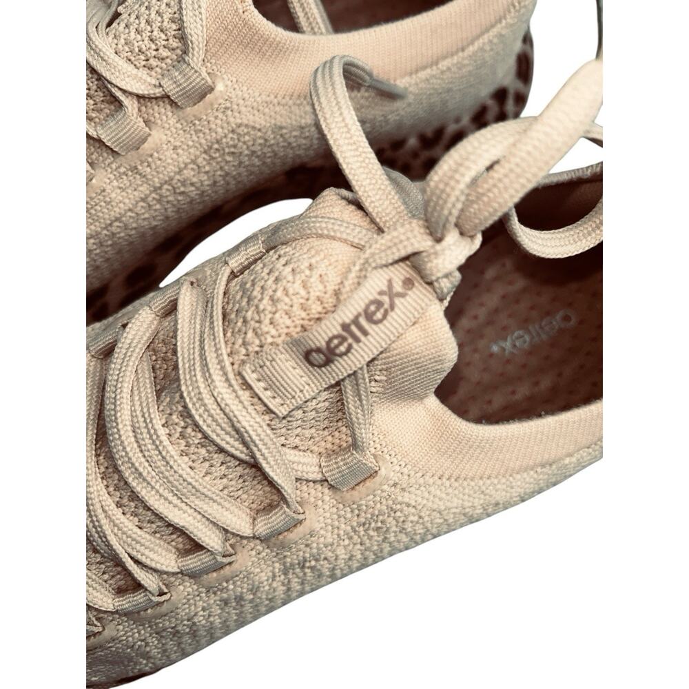 Aetrex Women’s Carly Athletic Mesh Arch Support Beige/Leopard Sneakers Sz. 9-9.5 - Picture 7 of 12